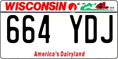 WI license plate 664YDJ