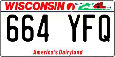 WI license plate 664YFQ