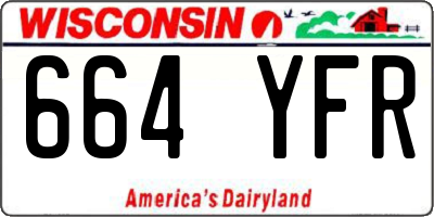 WI license plate 664YFR