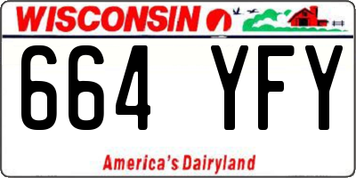 WI license plate 664YFY