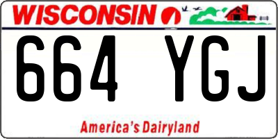 WI license plate 664YGJ