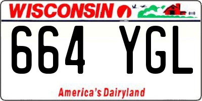 WI license plate 664YGL