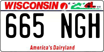 WI license plate 665NGH
