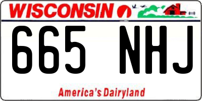 WI license plate 665NHJ