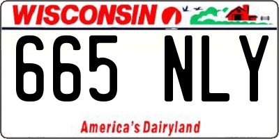 WI license plate 665NLY