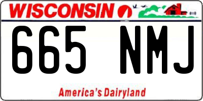 WI license plate 665NMJ