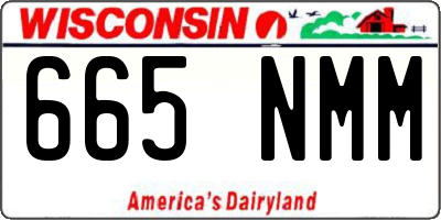 WI license plate 665NMM