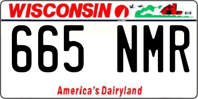 WI license plate 665NMR