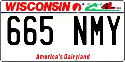 WI license plate 665NMY