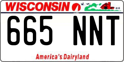 WI license plate 665NNT