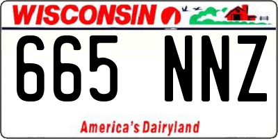 WI license plate 665NNZ