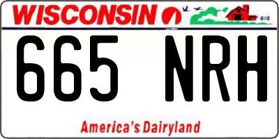 WI license plate 665NRH