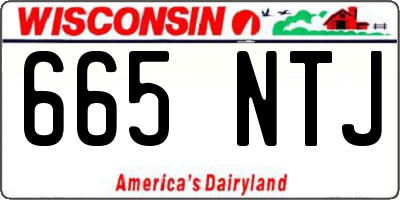 WI license plate 665NTJ