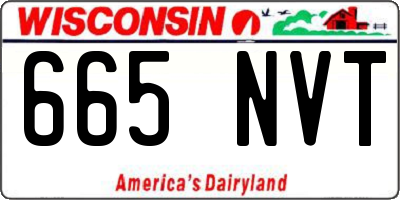 WI license plate 665NVT