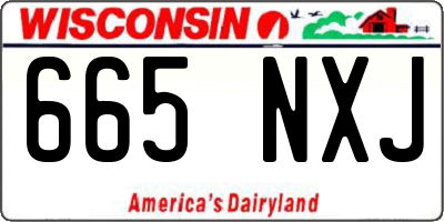 WI license plate 665NXJ