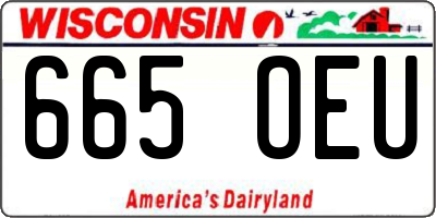 WI license plate 665OEU