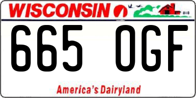 WI license plate 665OGF