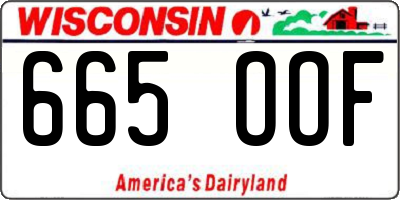 WI license plate 665OOF