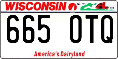 WI license plate 665OTQ