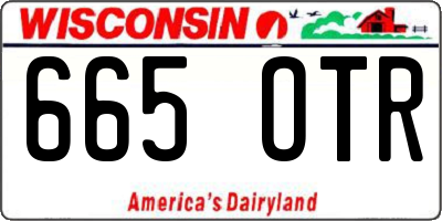 WI license plate 665OTR