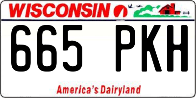 WI license plate 665PKH