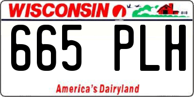 WI license plate 665PLH