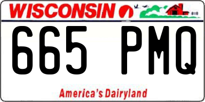 WI license plate 665PMQ