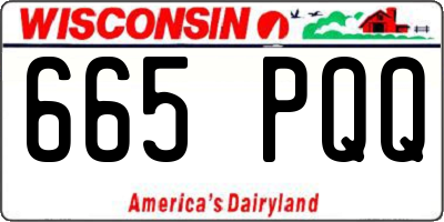 WI license plate 665PQQ