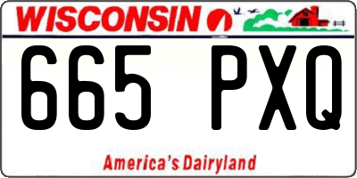 WI license plate 665PXQ
