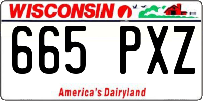 WI license plate 665PXZ
