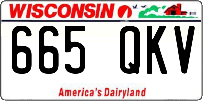 WI license plate 665QKV