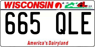 WI license plate 665QLE