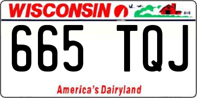WI license plate 665TQJ