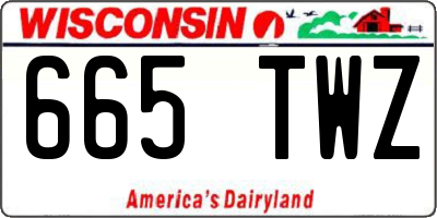 WI license plate 665TWZ