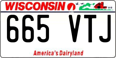WI license plate 665VTJ