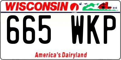 WI license plate 665WKP
