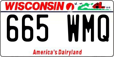 WI license plate 665WMQ