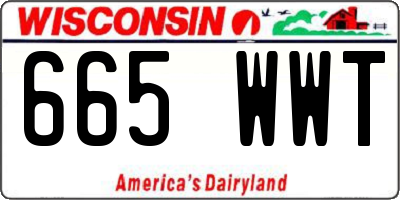 WI license plate 665WWT
