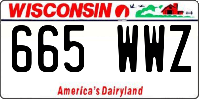 WI license plate 665WWZ