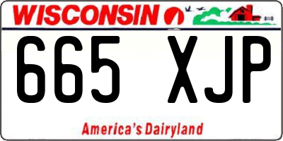 WI license plate 665XJP