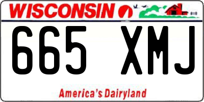WI license plate 665XMJ