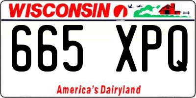 WI license plate 665XPQ