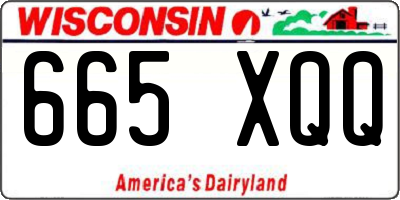 WI license plate 665XQQ