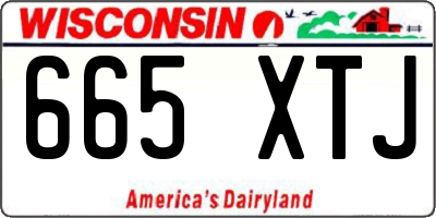 WI license plate 665XTJ