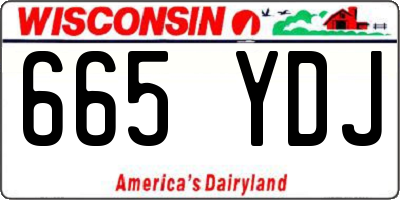 WI license plate 665YDJ