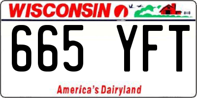 WI license plate 665YFT