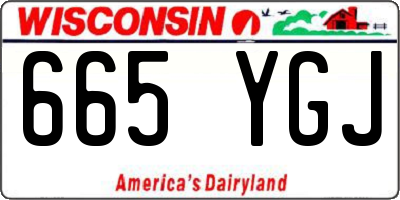 WI license plate 665YGJ