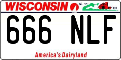 WI license plate 666NLF