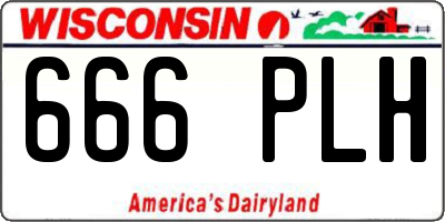 WI license plate 666PLH