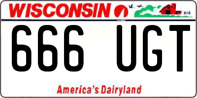 WI license plate 666UGT